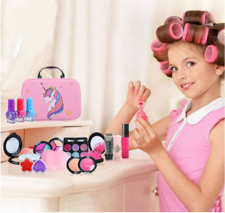 Kuferek z Kosmetykami dla Dziewczynki - Zestaw Beauty dla Małej Księżniczki