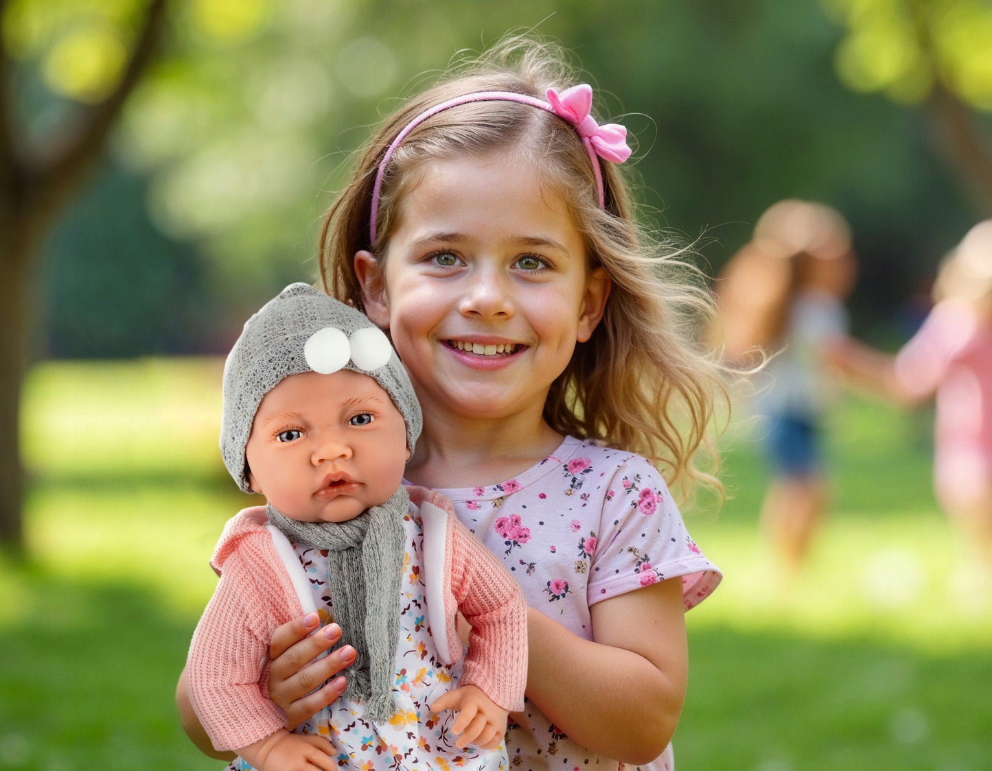 Lalka Bobas Duża Interaktywna Realistyczna Smoczek Kinderplay Mówi 41 cm