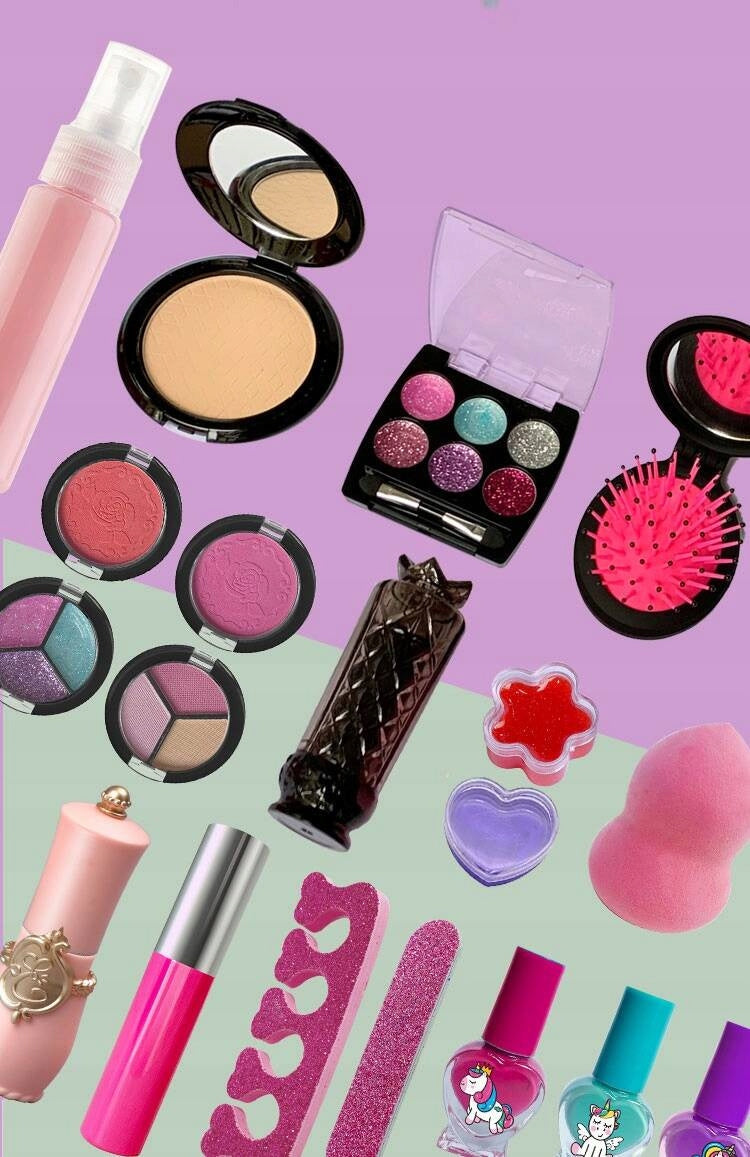 Kuferek z Kosmetykami dla Dziewczynki - Zestaw Beauty dla Małej Księżniczki