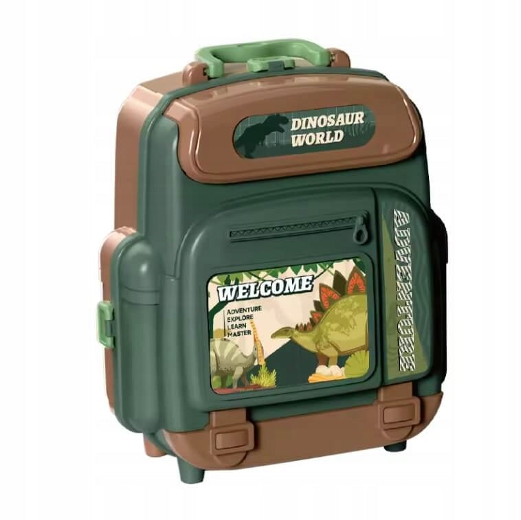 Mega Zestaw Dinozaurów z Walizką Jaja, Wulkan, Figurki Edukacyjna Zabawka