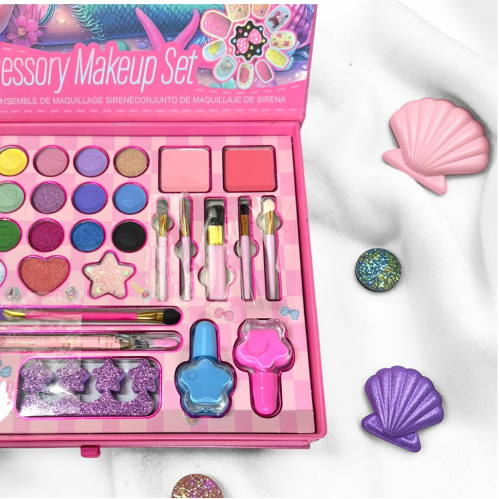 Zestaw Kosmetyków Makeup do Malowania Makijażu i Paznokci dla Dzieci XXL